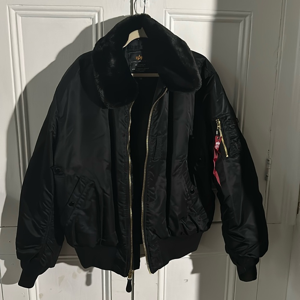 Alpha Industries Black Bomber Jacket